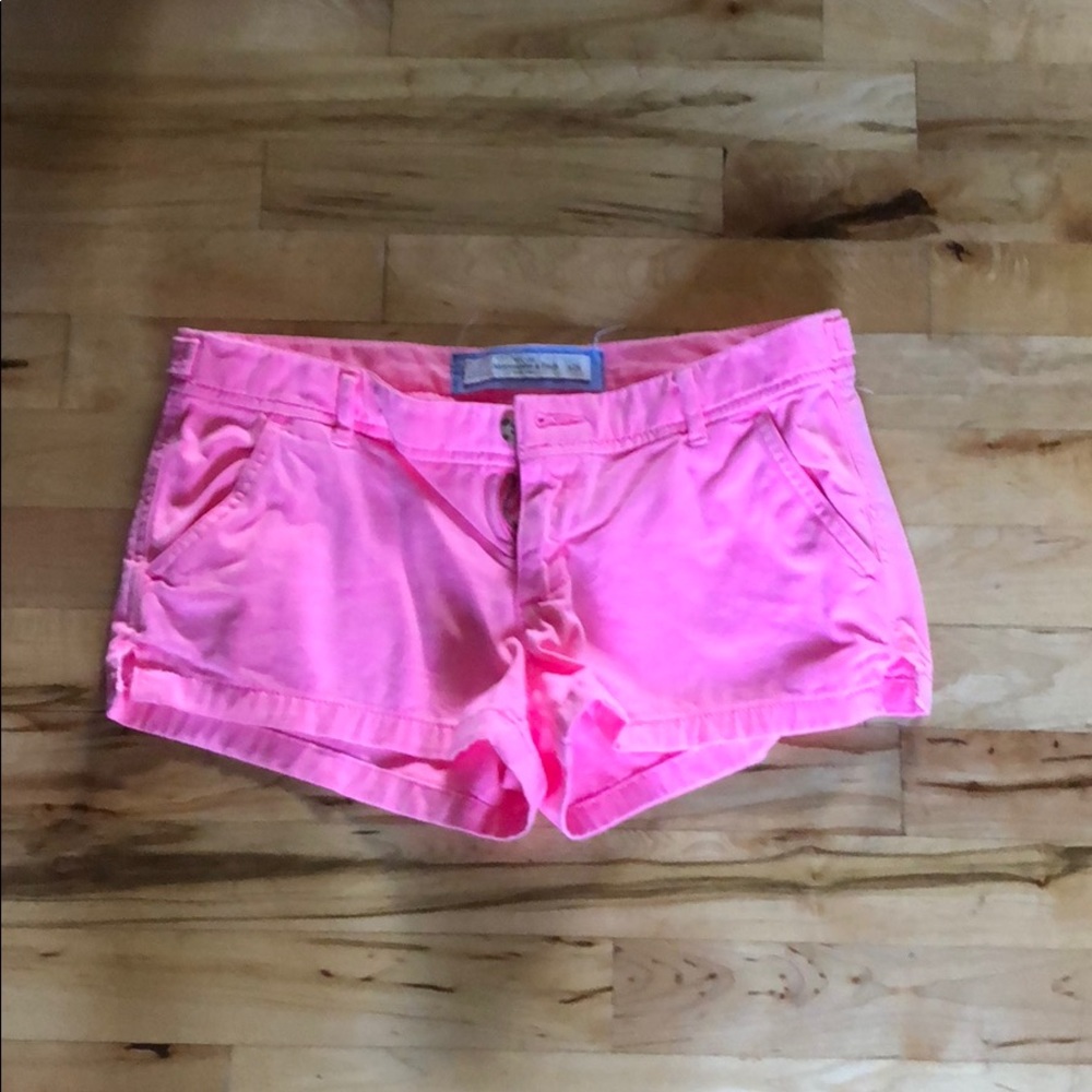Pink jean shorts!